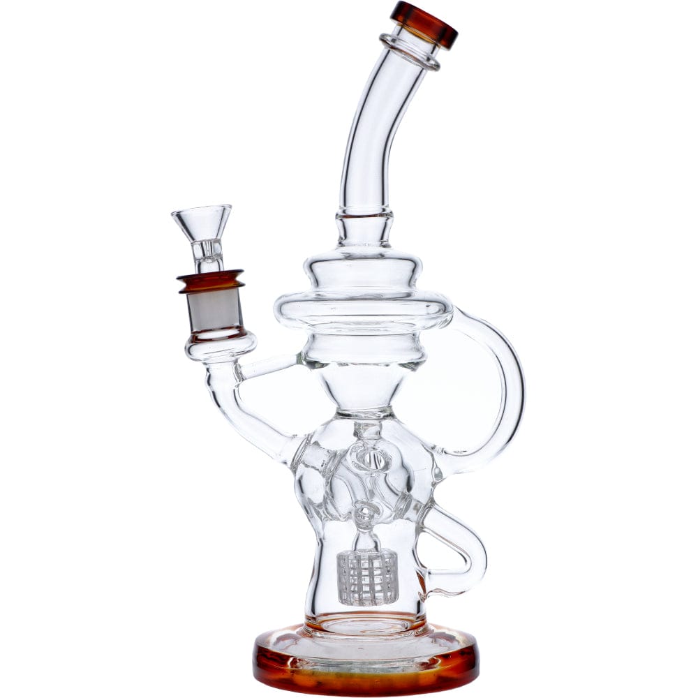Bent Neck Matrix Recycler Water Pipe