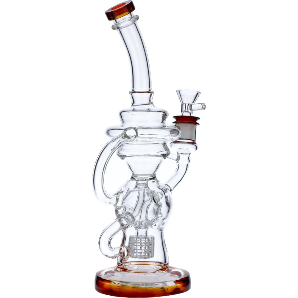 Bent Neck Matrix Recycler Water Pipe