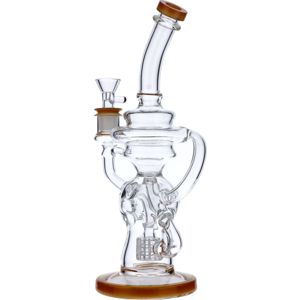 Bent Neck Matrix Recycler Water Pipe