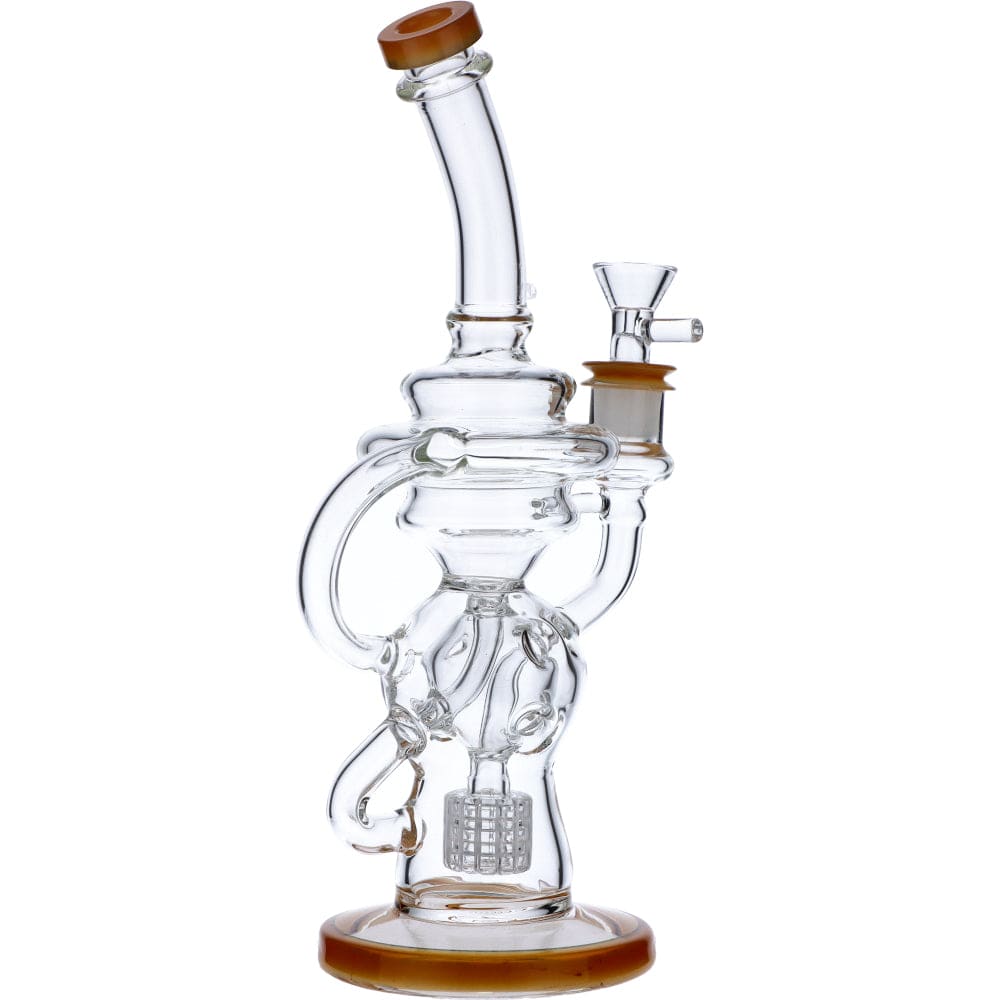 Bent Neck Matrix Recycler Water Pipe