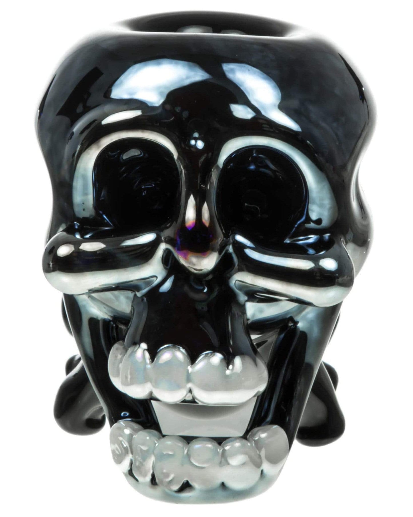 Black and Blue Skull Hand Pipe