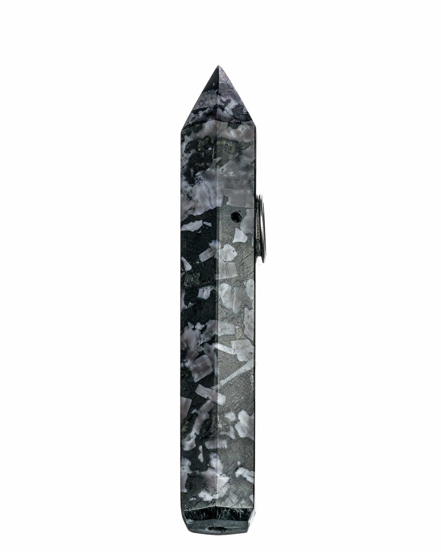 Black Onyx Stone Pipe - view 4