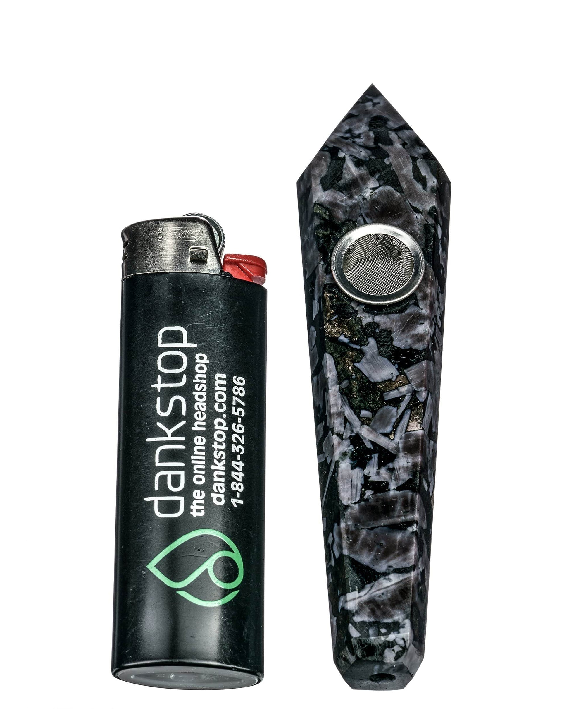 Black Onyx Stone Pipe - view 5
