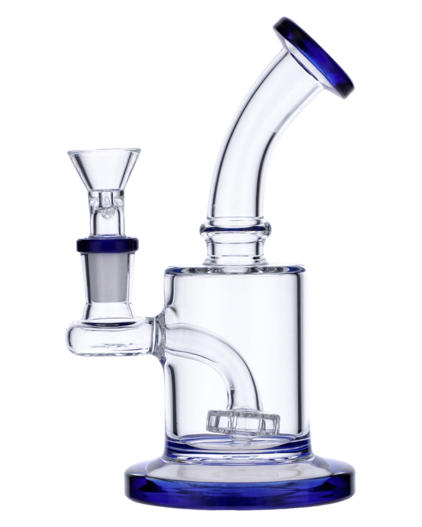 Blue Mini Bent Neck Water Pipe - view 2