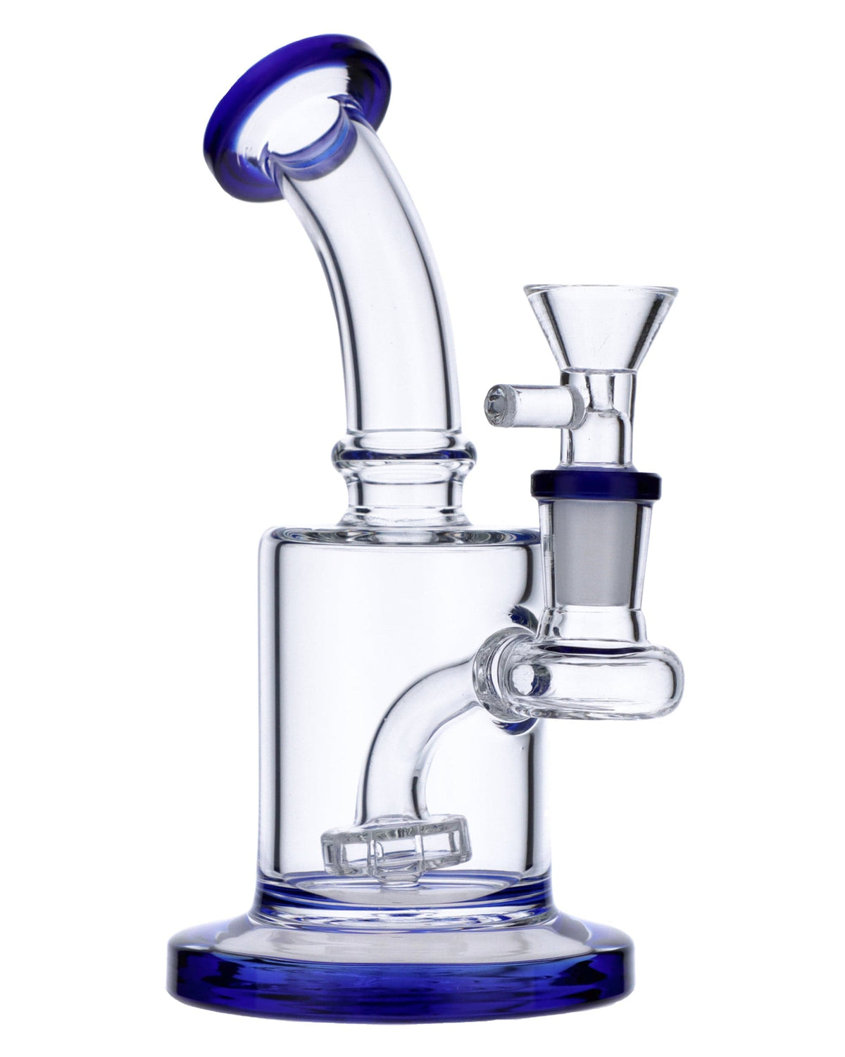 Blue Mini Bent Neck Water Pipe - view 5
