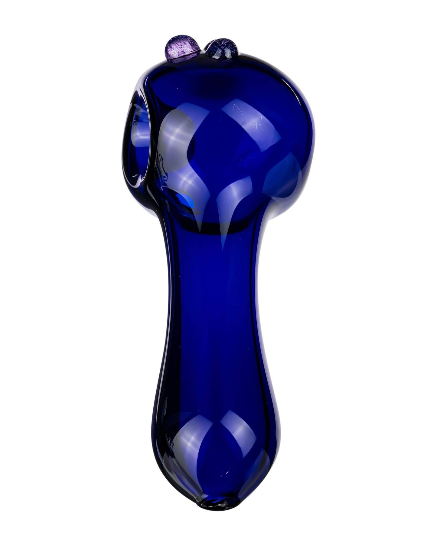 Blue Spoon Pipe w/ Marble Accents