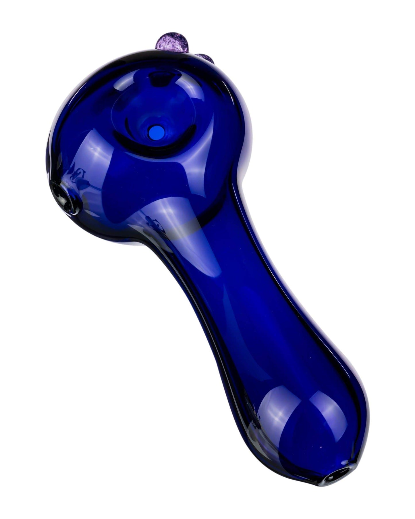 Blue Spoon Pipe w/ Marble Accents