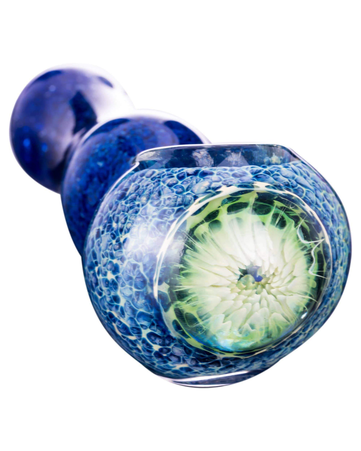 Blue Spoon Pipe with Mushroom Milli