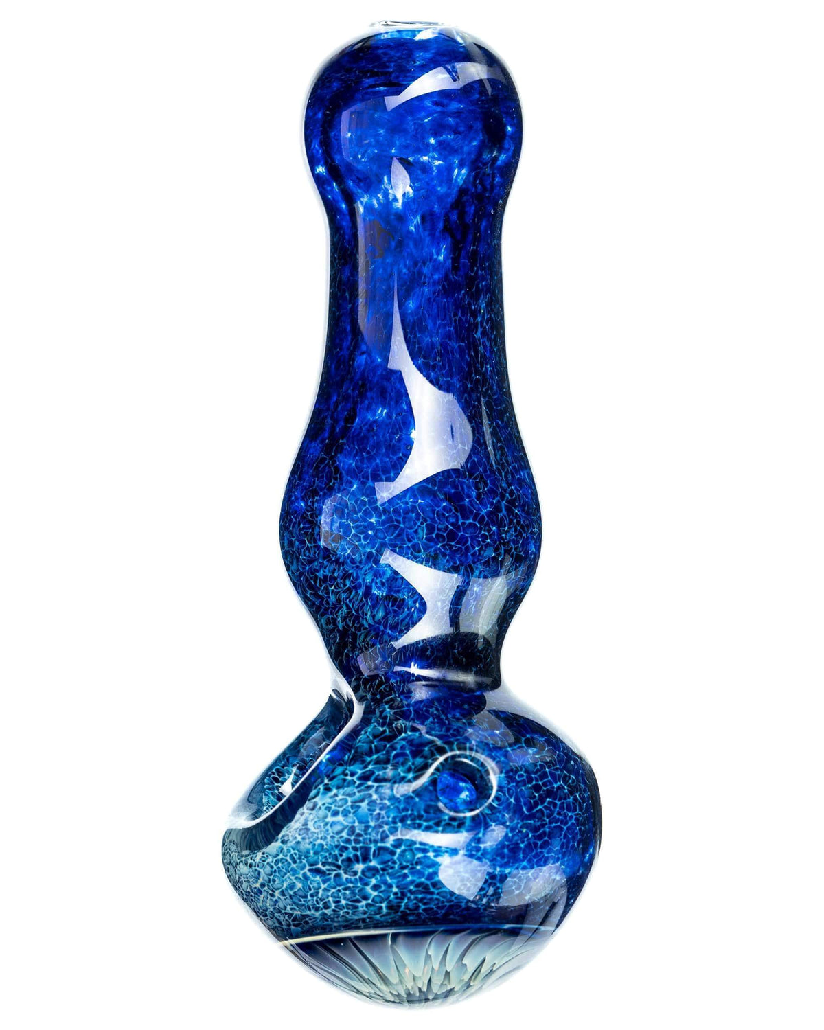 Blue Spoon Pipe with Mushroom Milli
