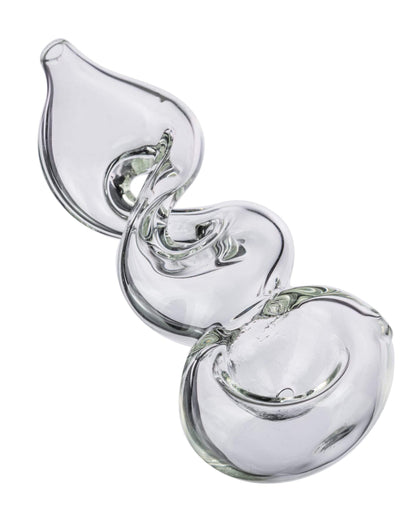 Clear Twisted Spoon Pipe - East Loud