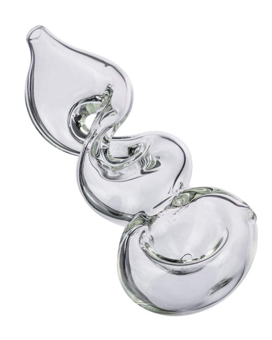 Clear Twisted Spoon Pipe - East Loud
