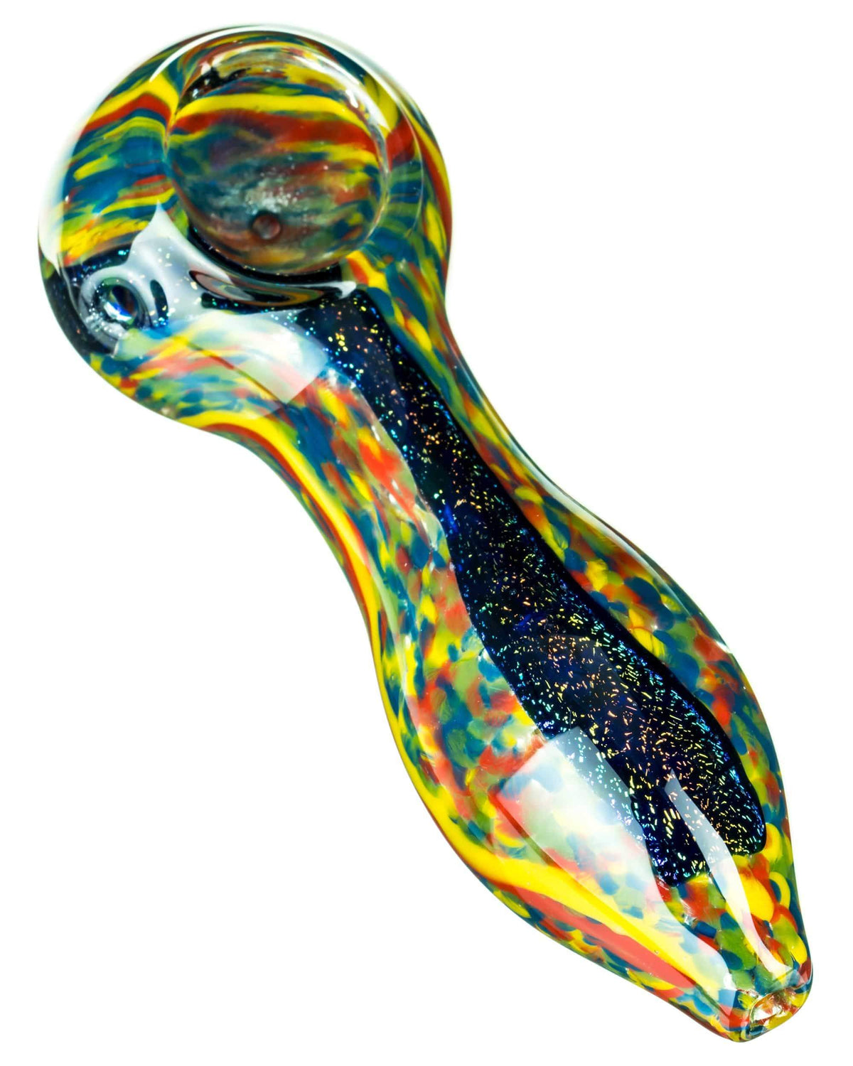 Dichro Stripe Fritted Hand Pipe