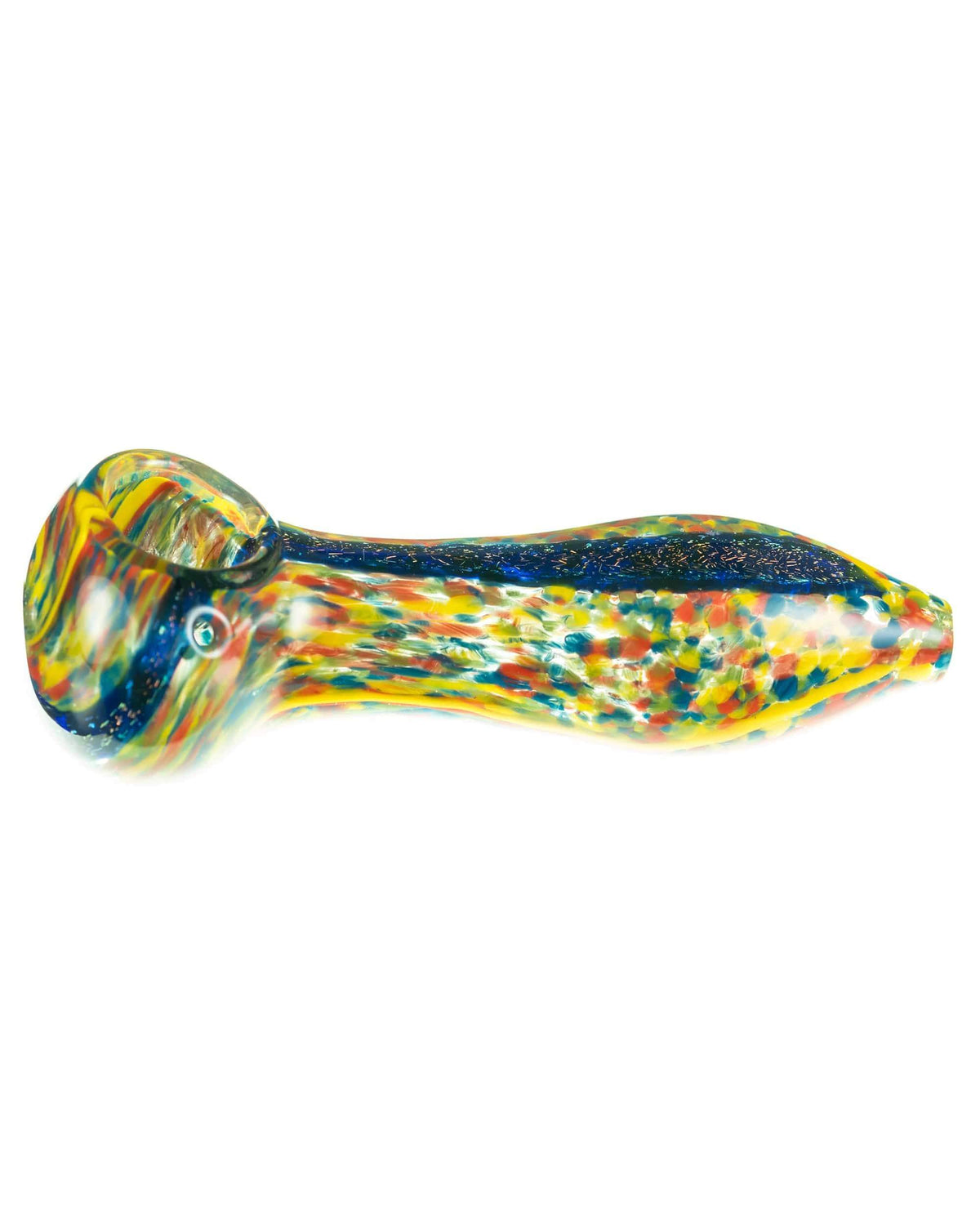 Dichro Stripe Fritted Hand Pipe