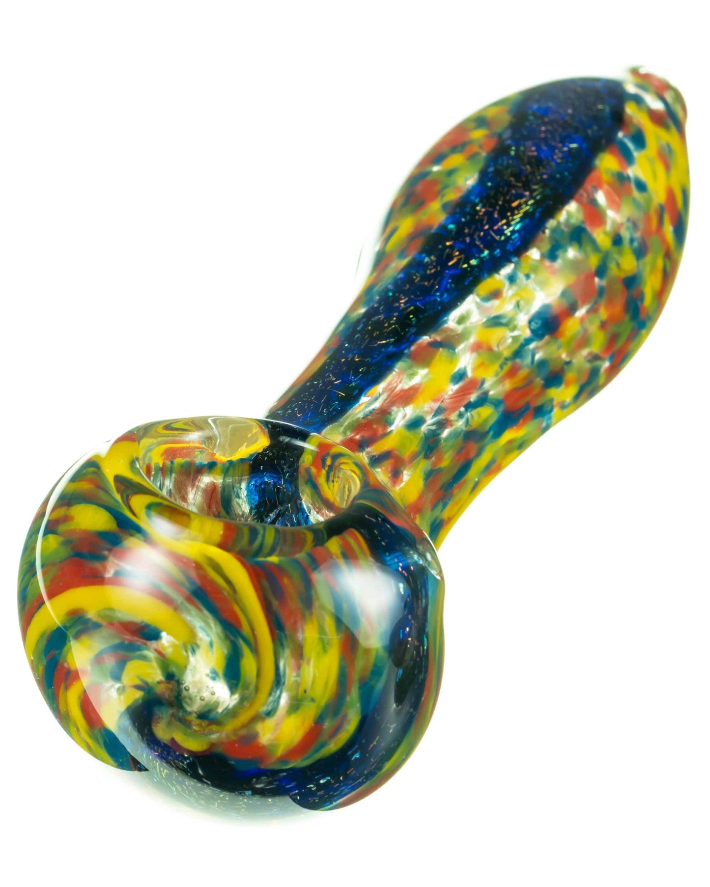 Dichro Stripe Fritted Hand Pipe