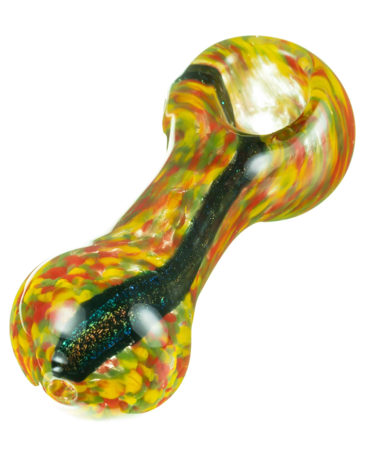 Dichro Stripe Fritted Hand Pipe