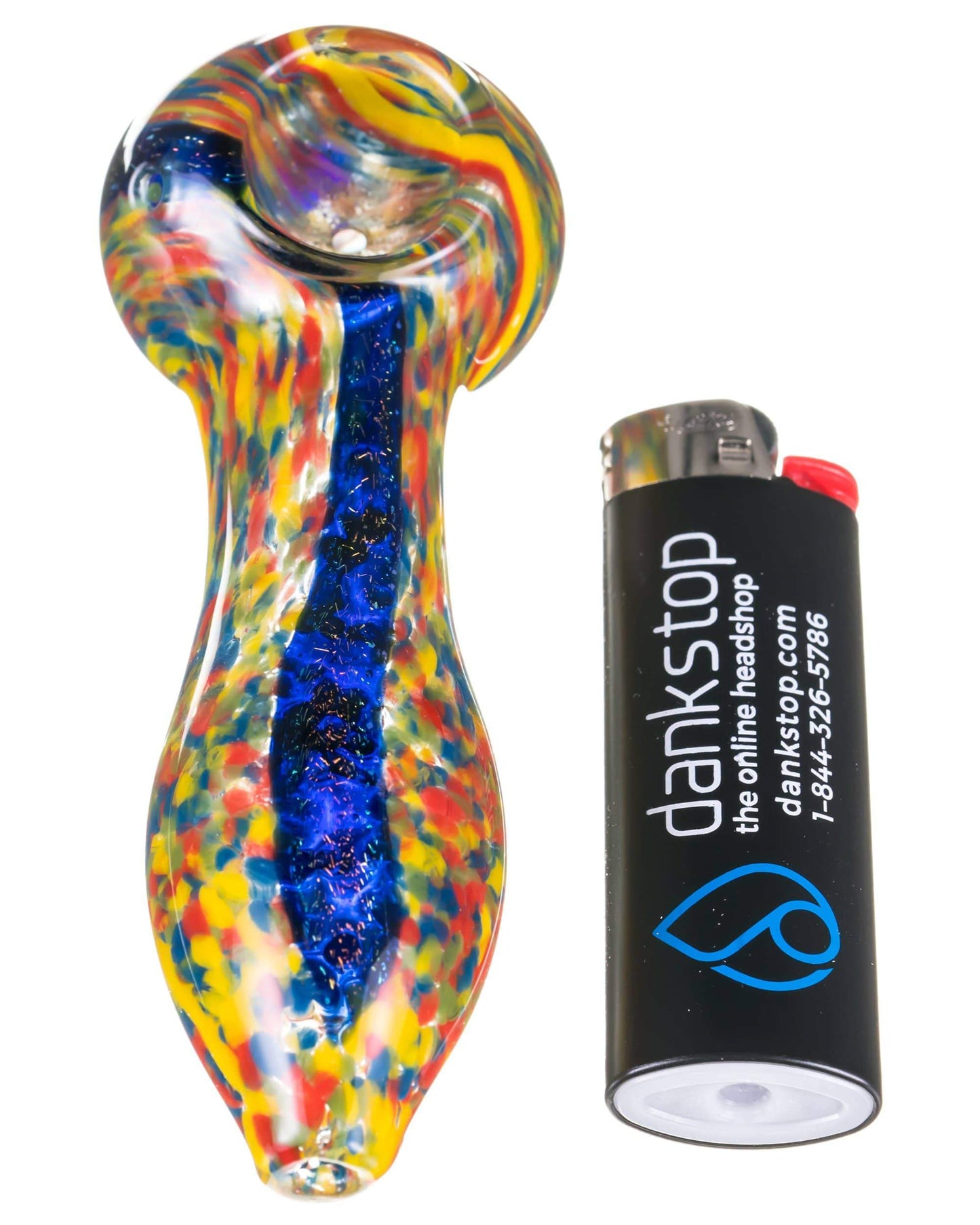 Dichro Stripe Fritted Hand Pipe