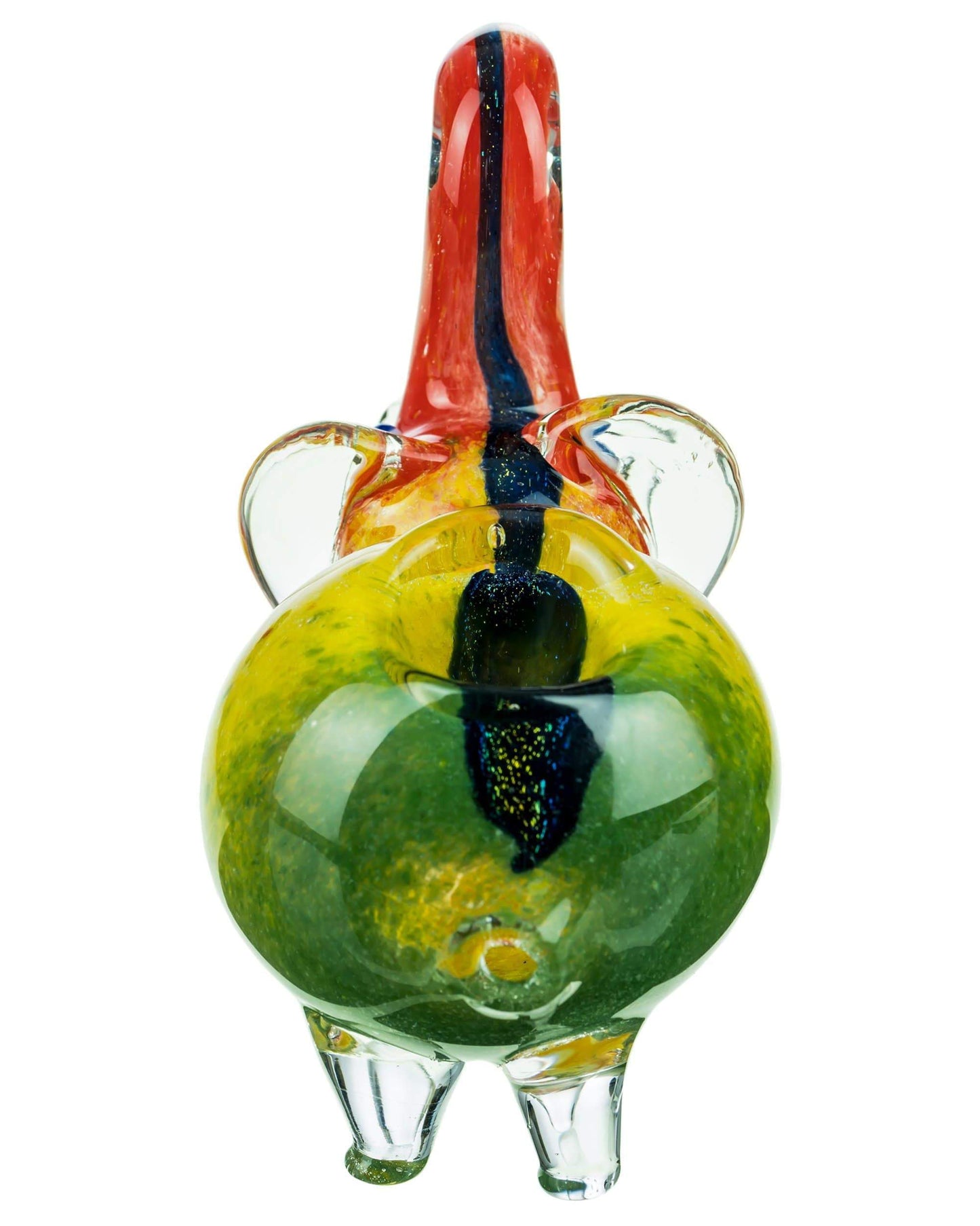 Dichro Striped Rasta Elephant Pipe