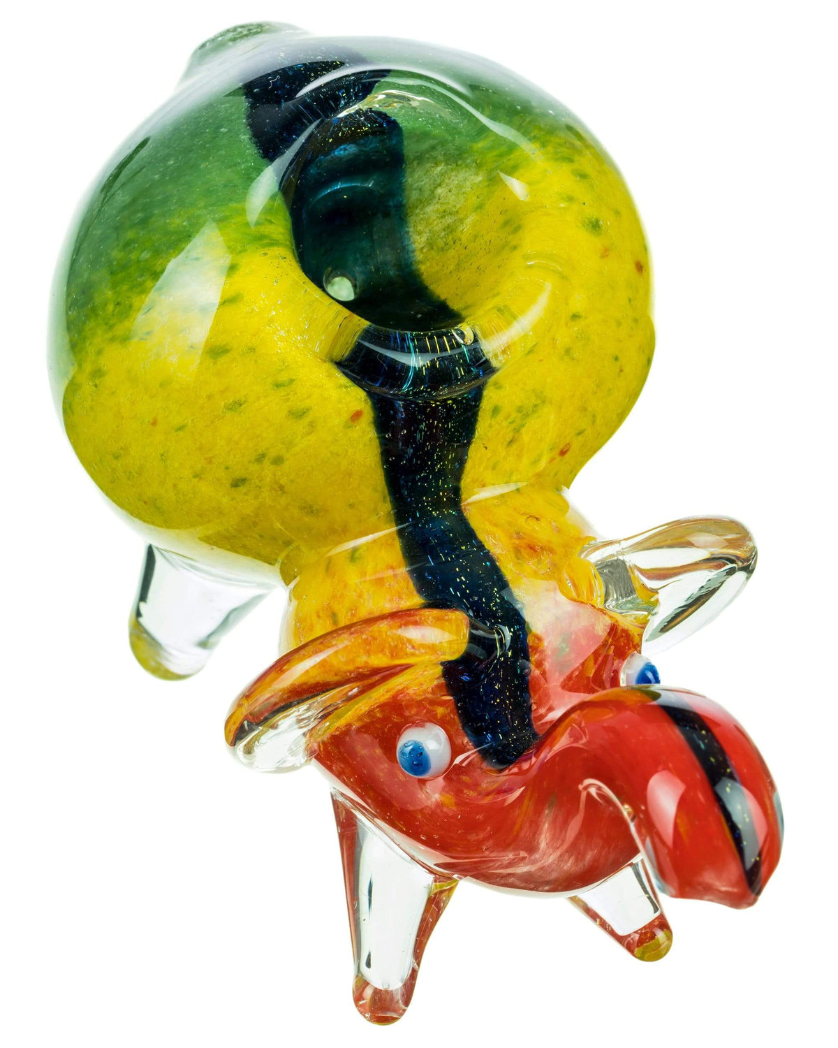 Dichro Striped Rasta Elephant Pipe
