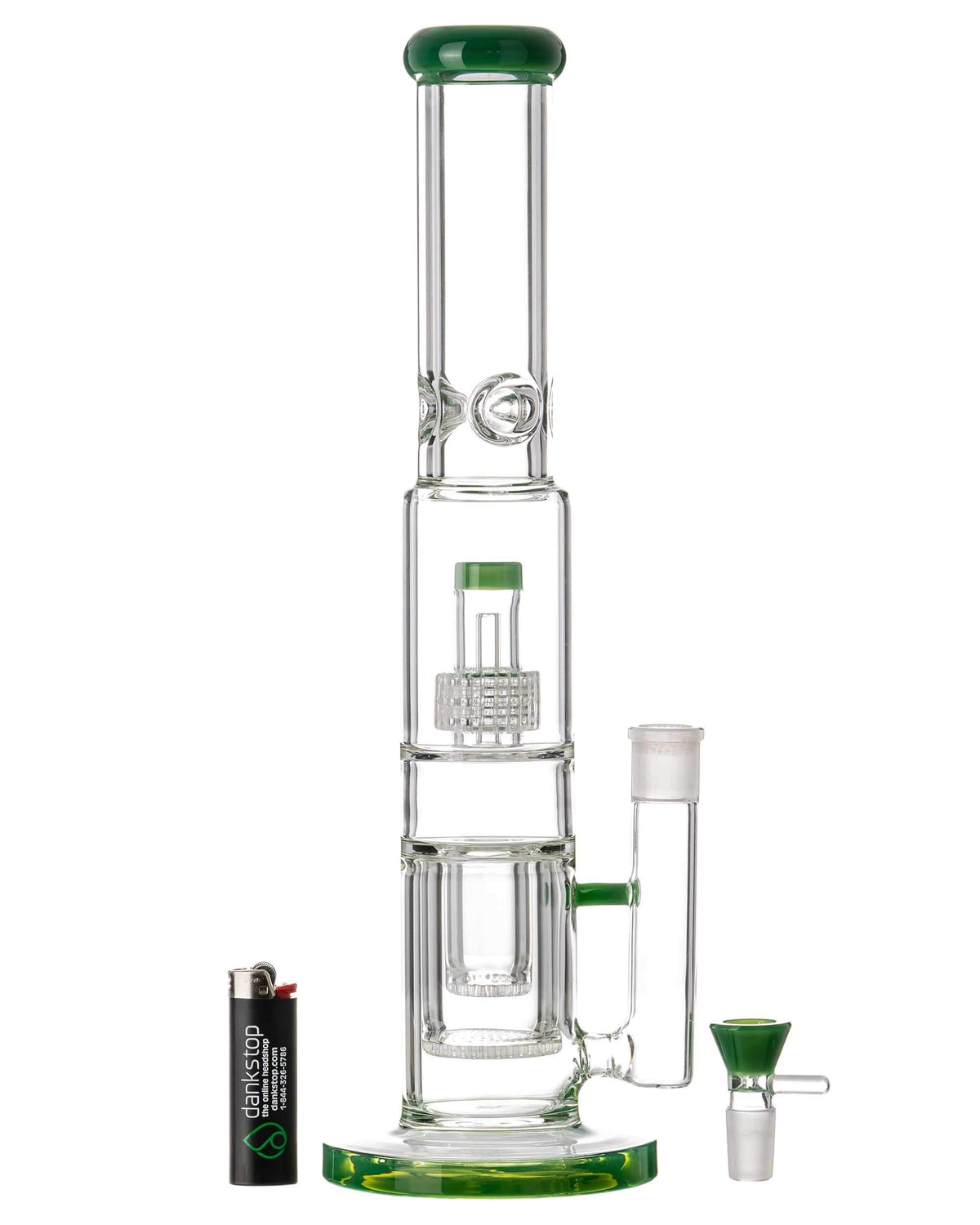 Double Inset Honeycomb to UFO Perc Bong w/ Ice Catcher - view 5