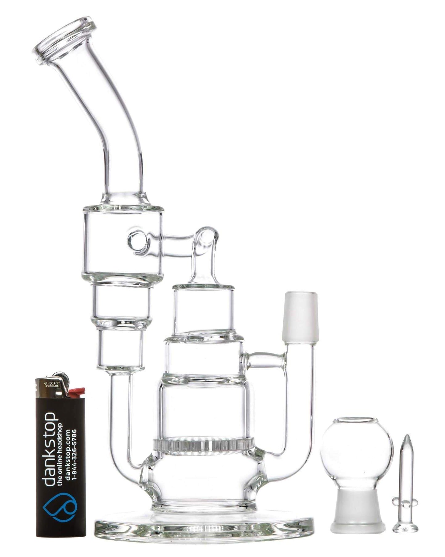 Double Recycler Dab Rig w/ Honeycomb Perc - view 5