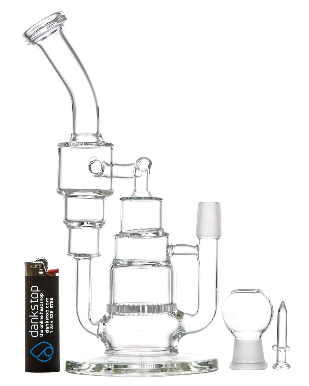 Double Recycler Dab Rig w/ Honeycomb Perc - view 5