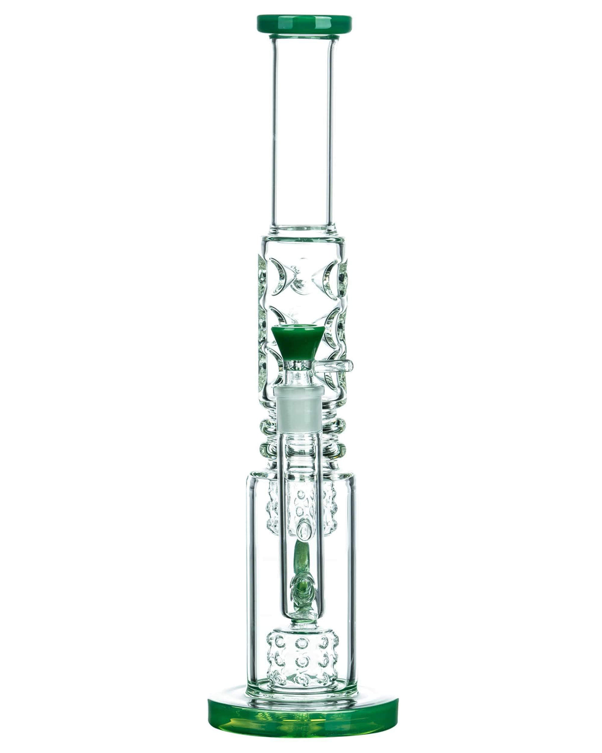 Fire Cut Inset to Donut Perc Big Bong - view 7