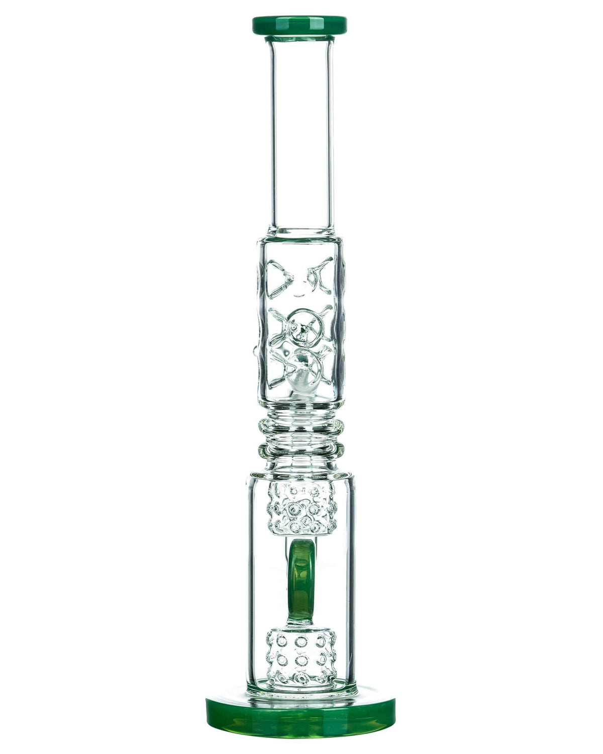 Fire Cut Inset to Donut Perc Big Bong - view 8