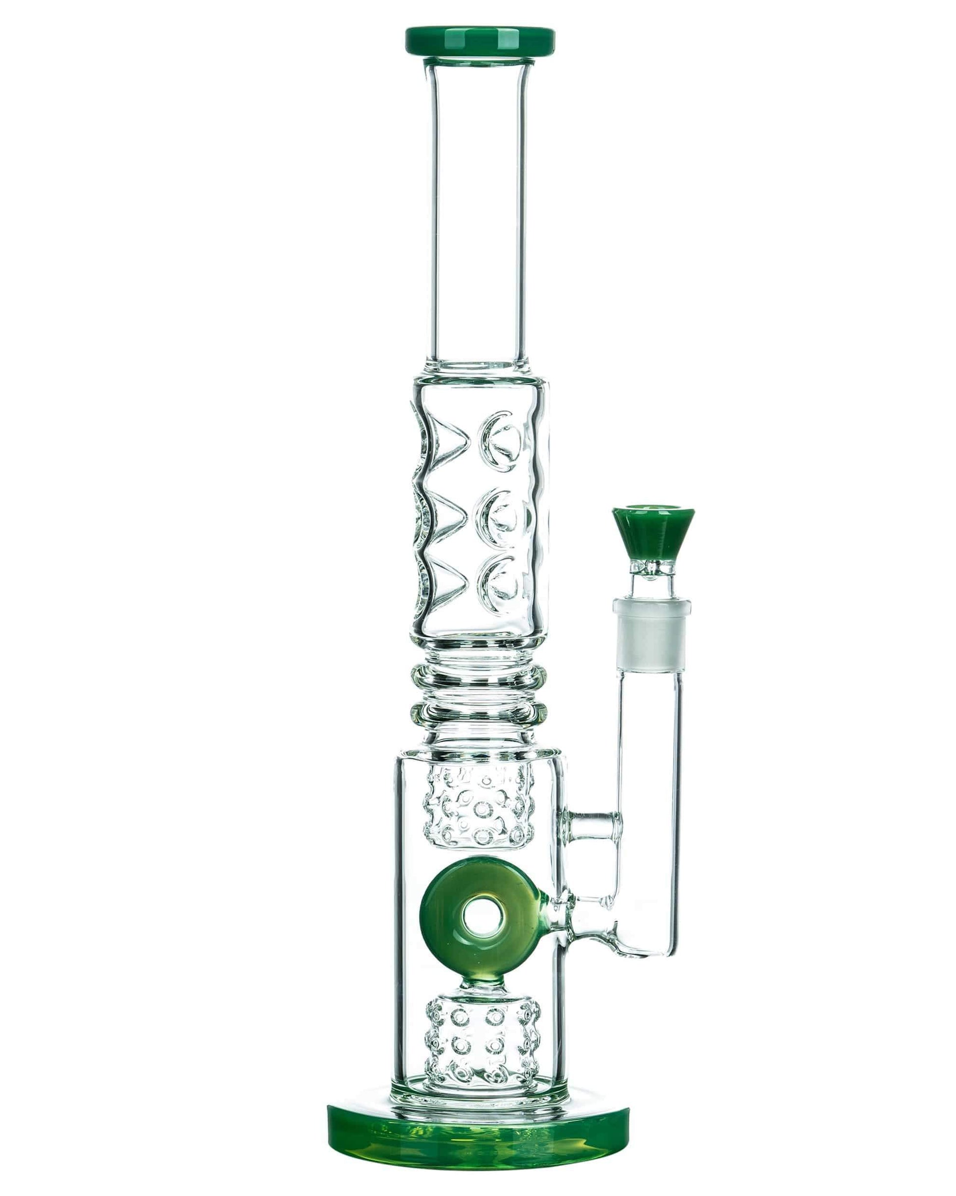 Fire Cut Inset to Donut Perc Big Bong - view 9