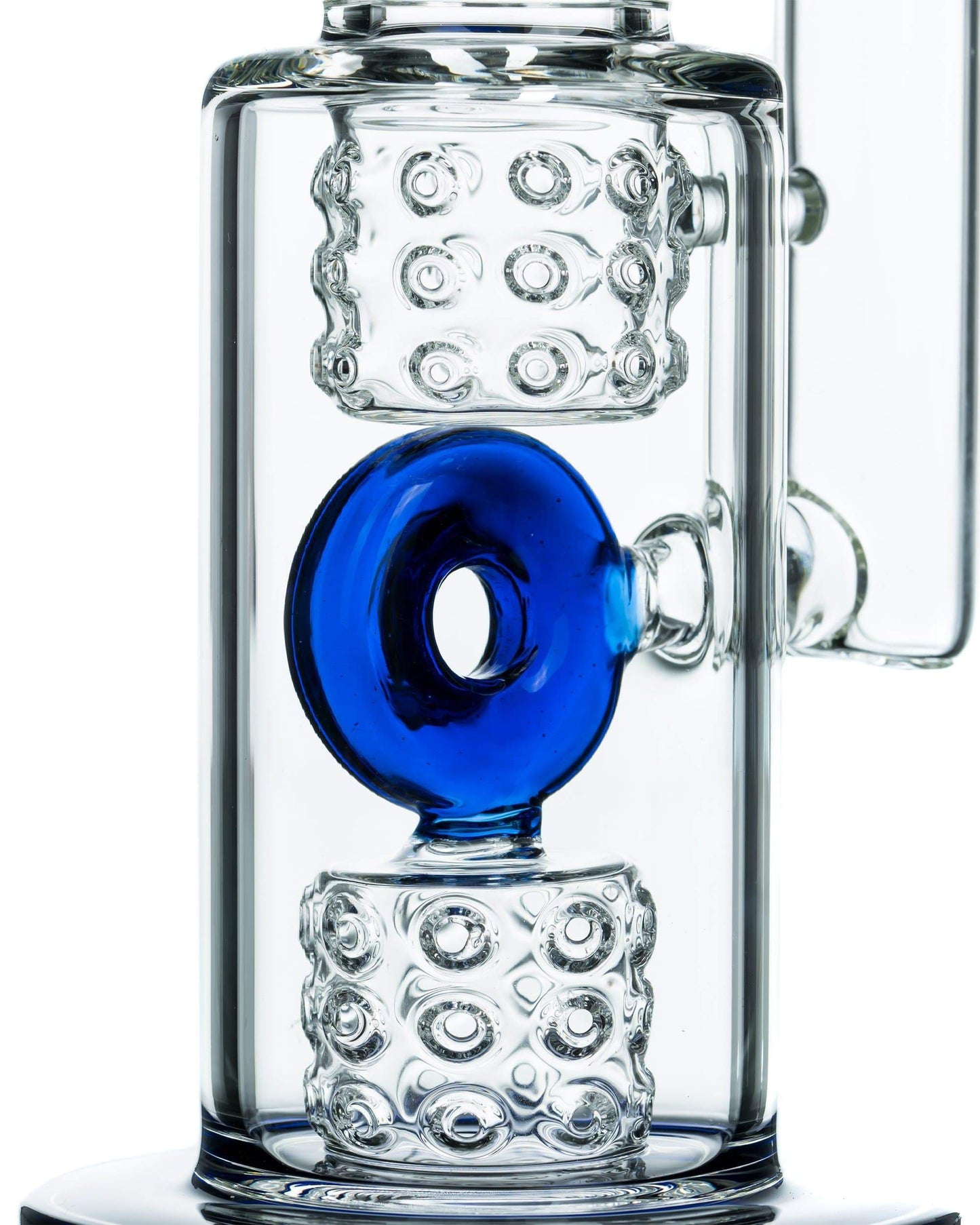 Fire Cut Inset to Donut Perc Big Bong - view 5