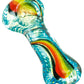 Flat Mouth Rasta Swirl Spoon Pipe - view 3