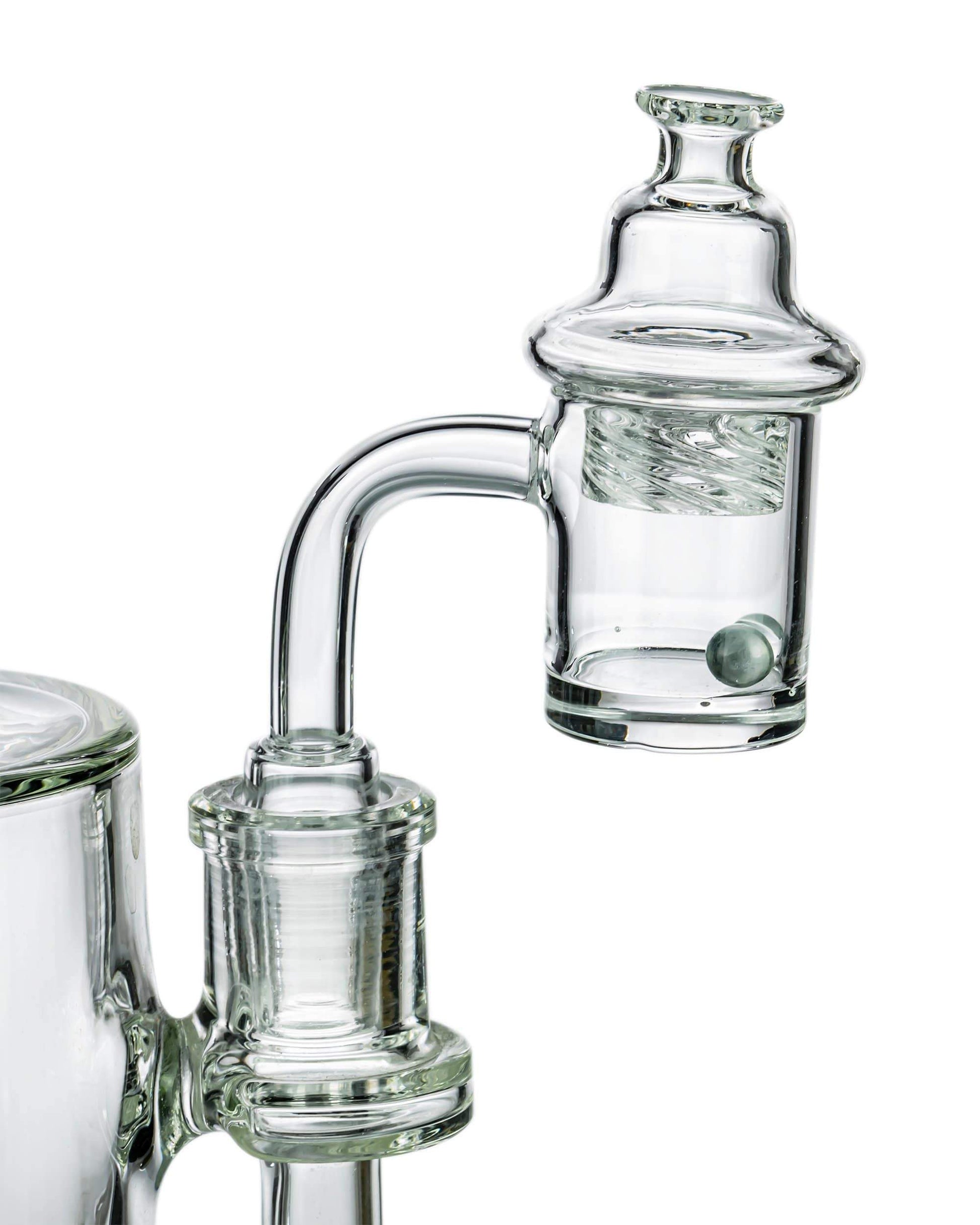 Flat Terp Pearl Quartz Banger w/ Vortex Cap - view 2