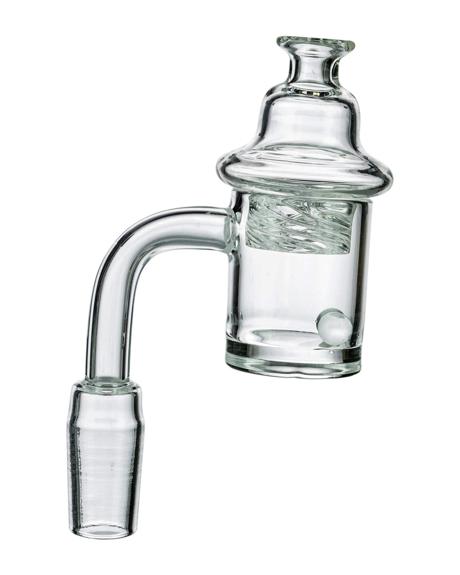 Flat Terp Pearl Quartz Banger w/ Vortex Cap - East Loud