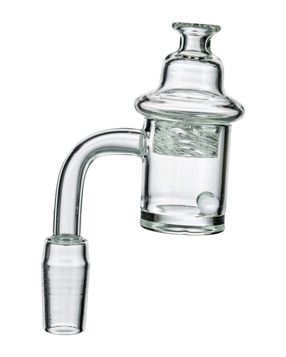 Flat Terp Pearl Quartz Banger w/ Vortex Cap - East Loud