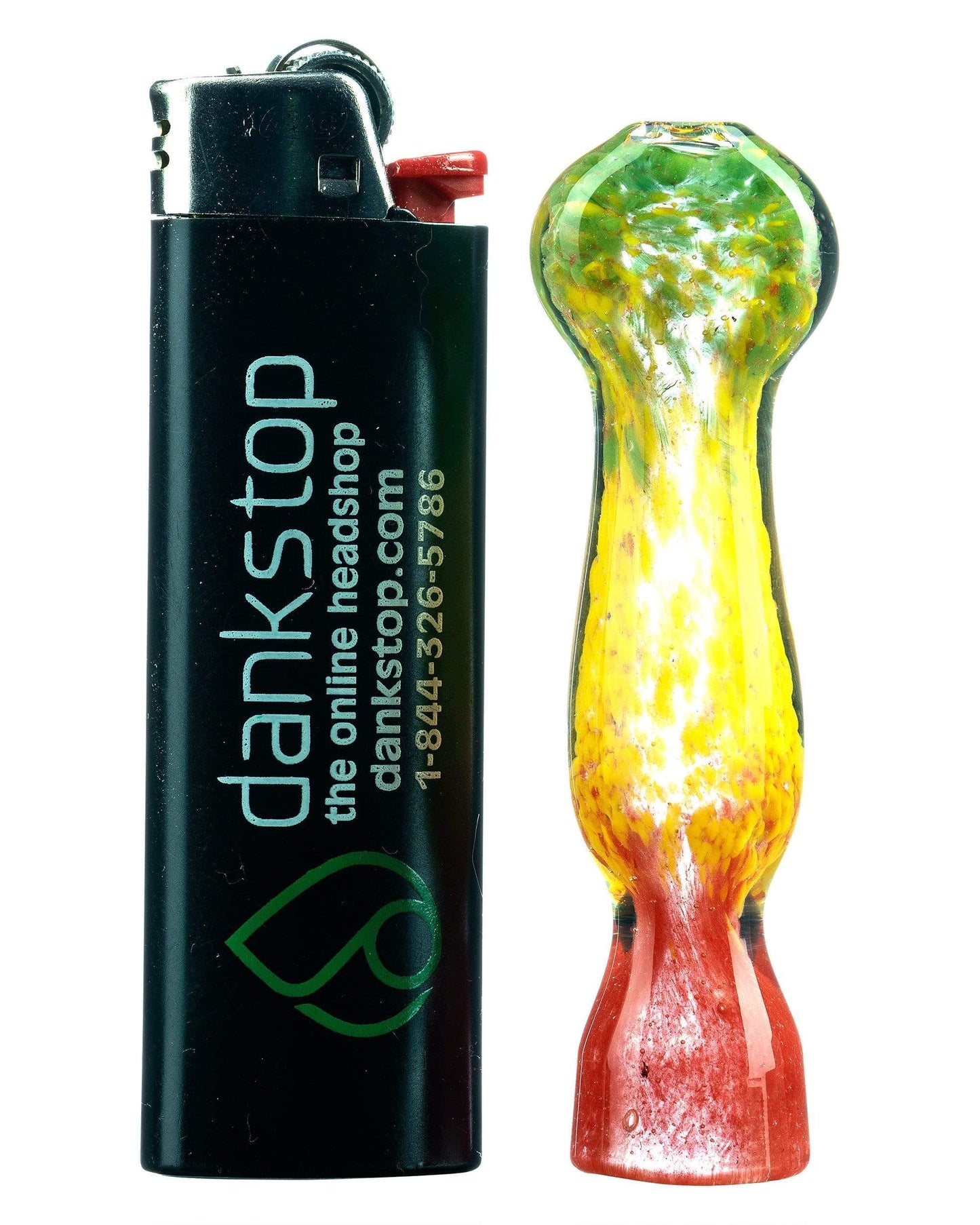 Fritted Glass Rasta Chillum