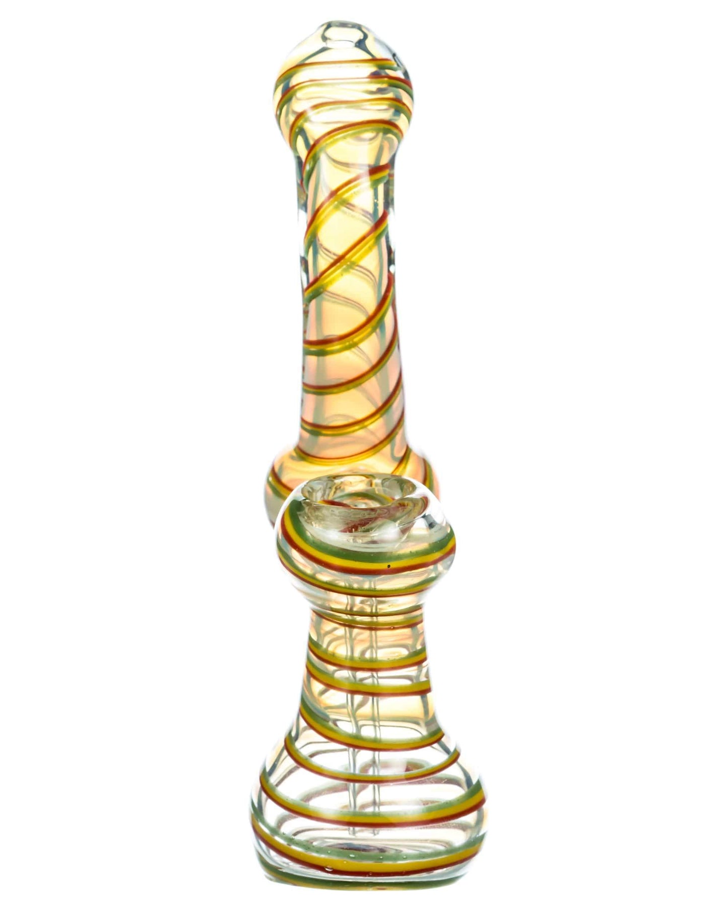 Fumed Bubbler with Rasta Swirl