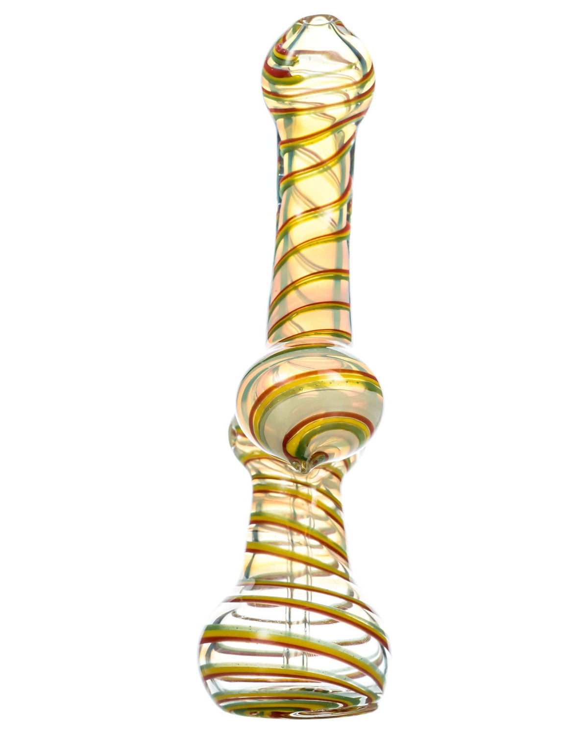 Fumed Bubbler with Rasta Swirl