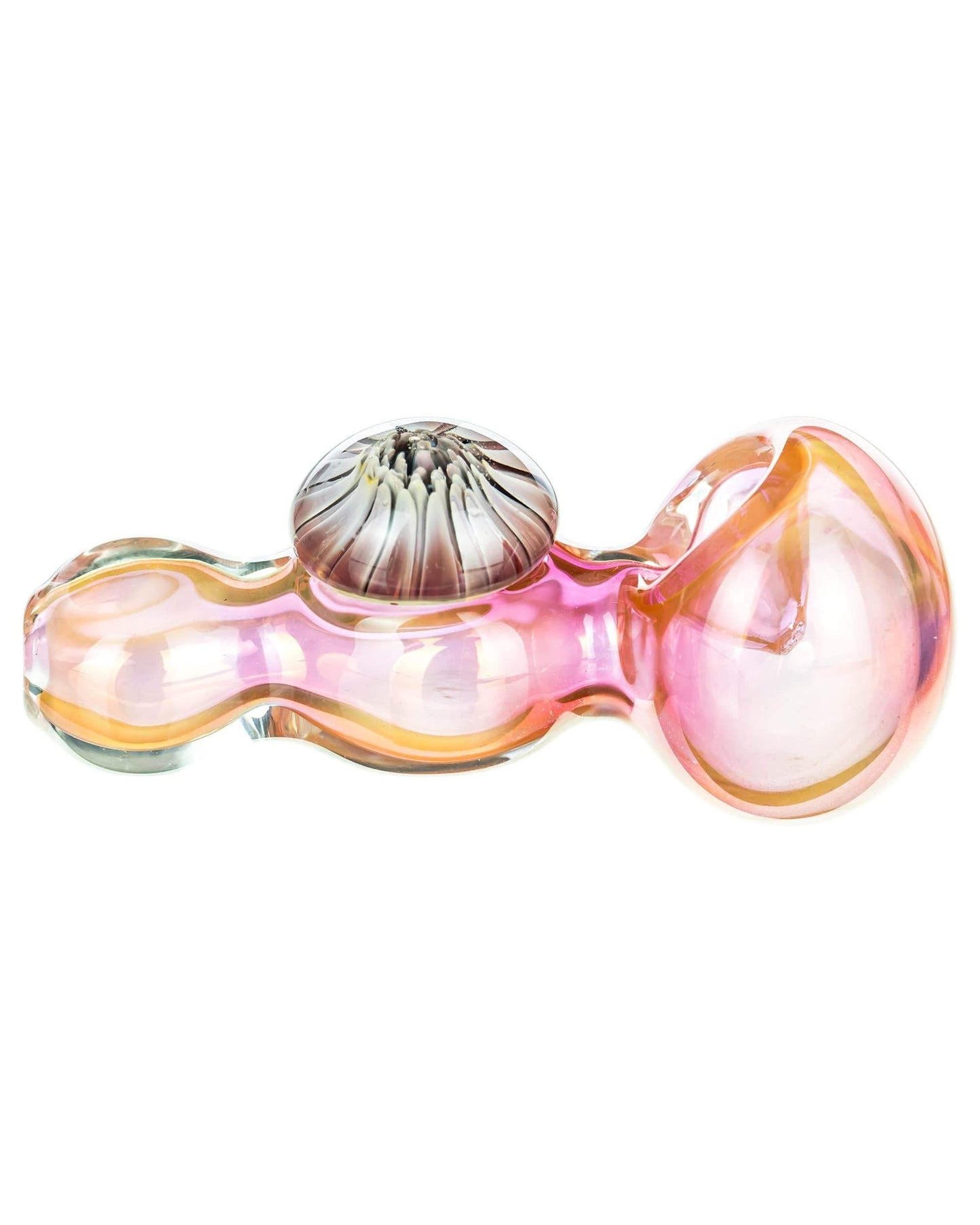 Fumed Mini Spoon Pipe with Mushroom Milli