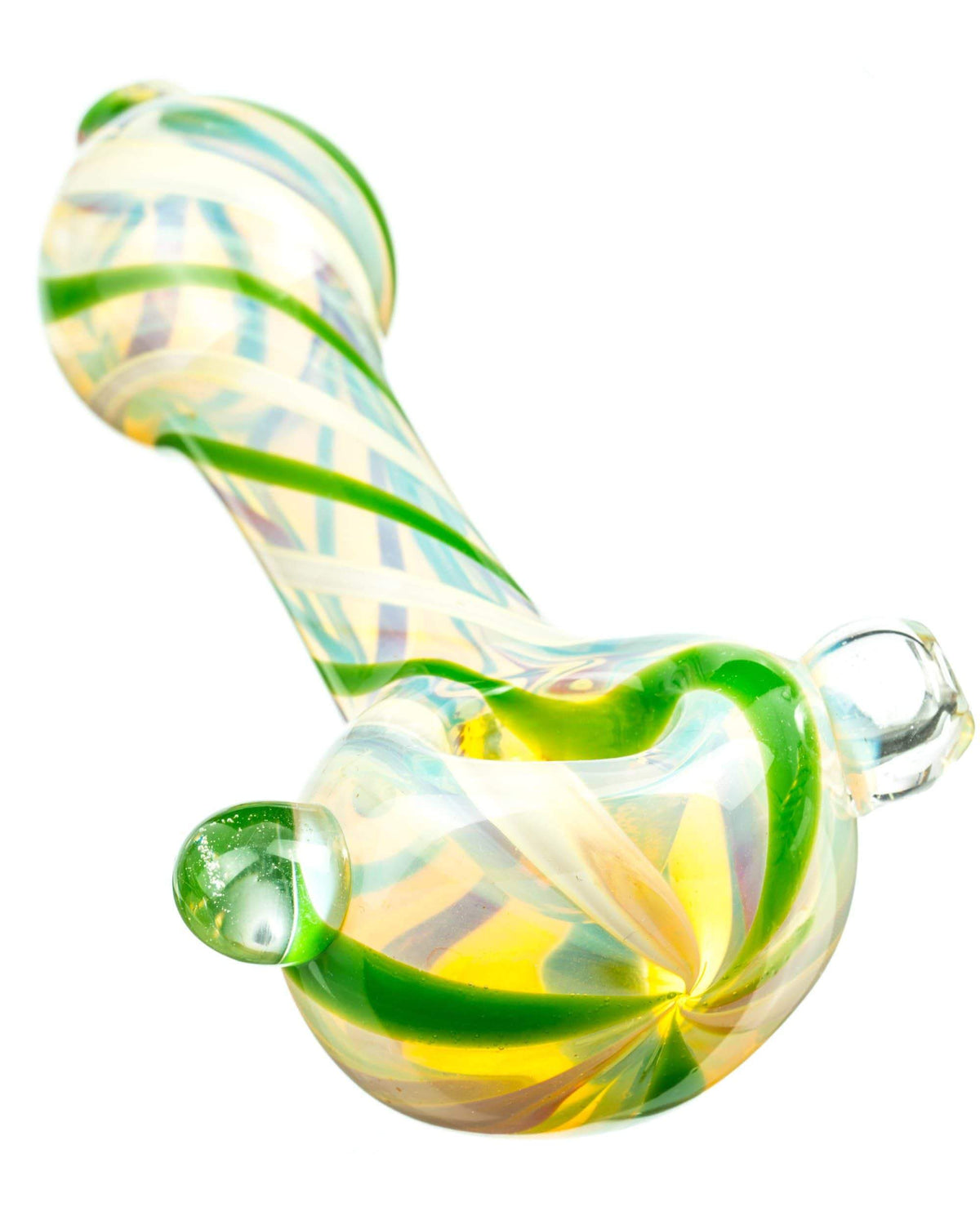 Glass Marble Fumed Spoon Pipe