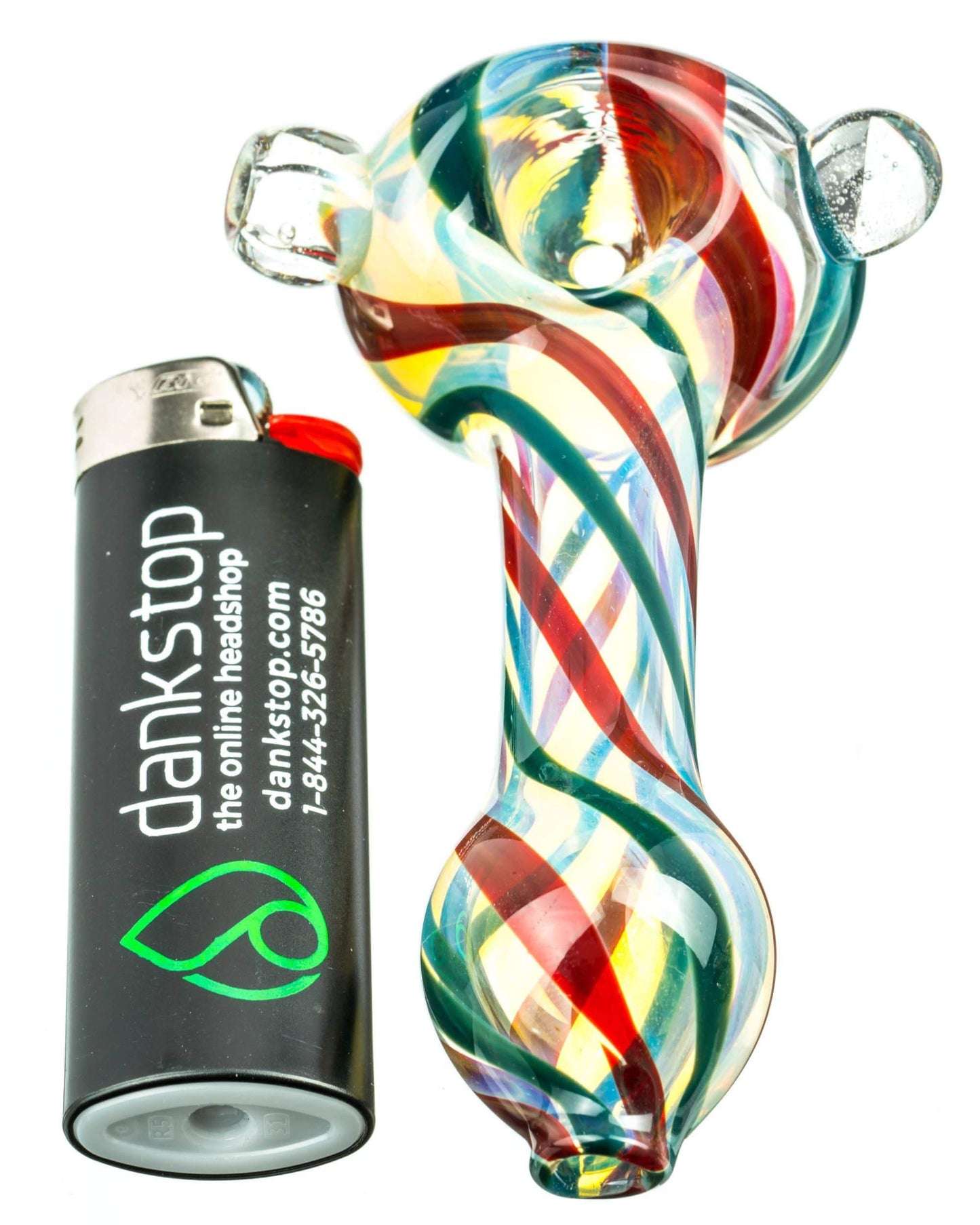 Glass Marble Fumed Spoon Pipe