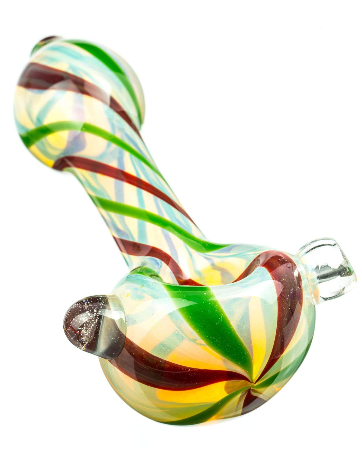 Glass Marble Fumed Spoon Pipe