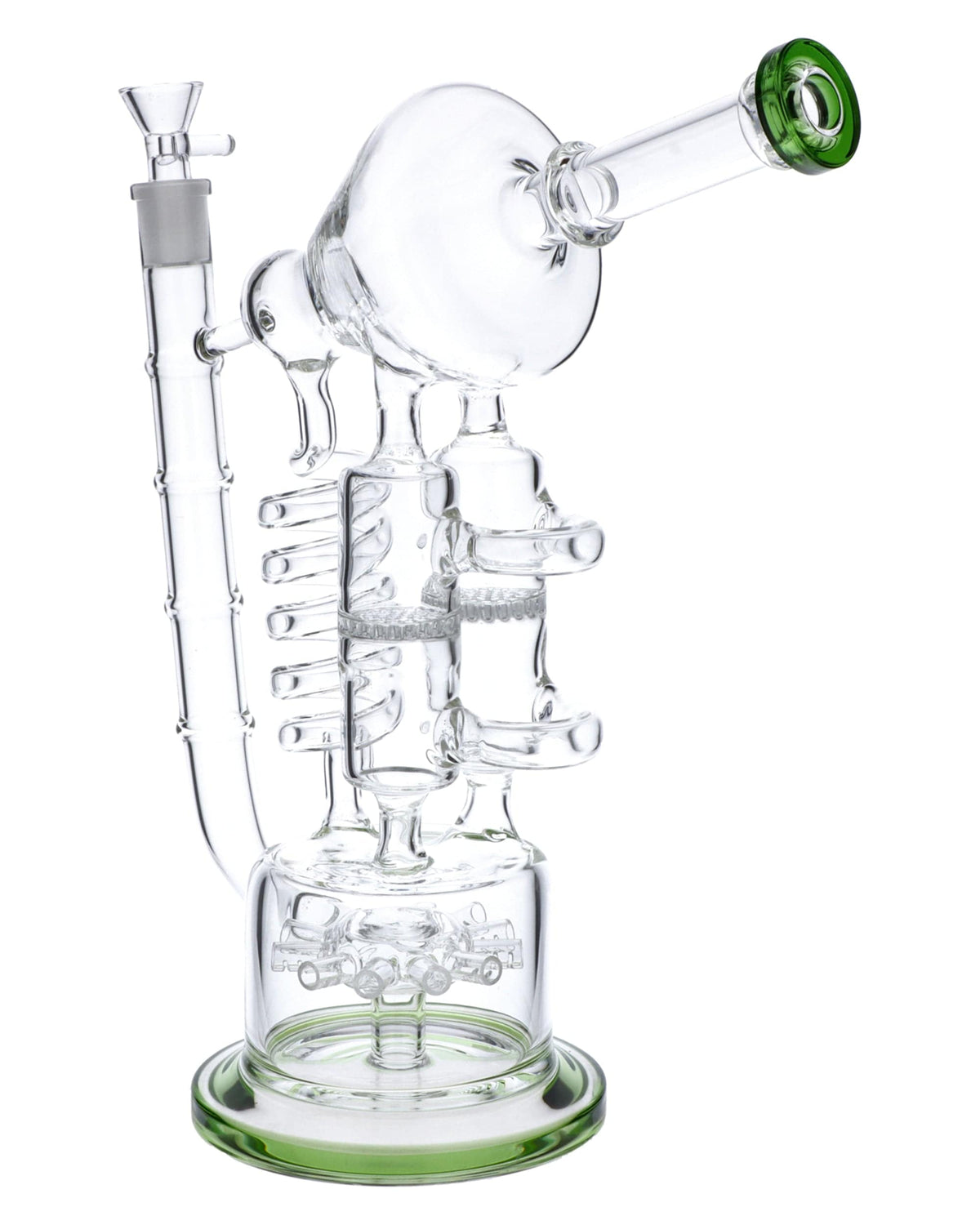 Dual Honeycomb to Sprinkler Perc Chimera Bong - view 4