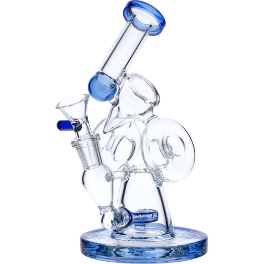 7" Hourglass Base Water Pipe - East Loud