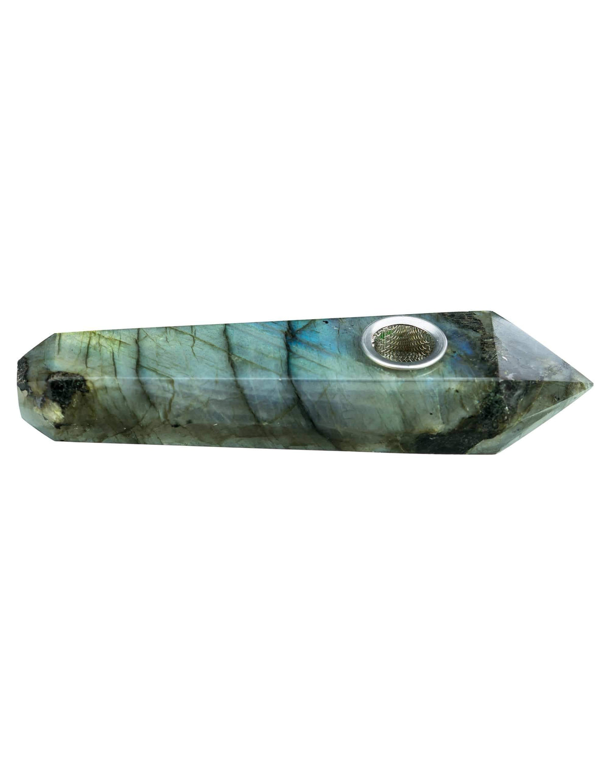 Labradorite Quartz Stone Pipe
