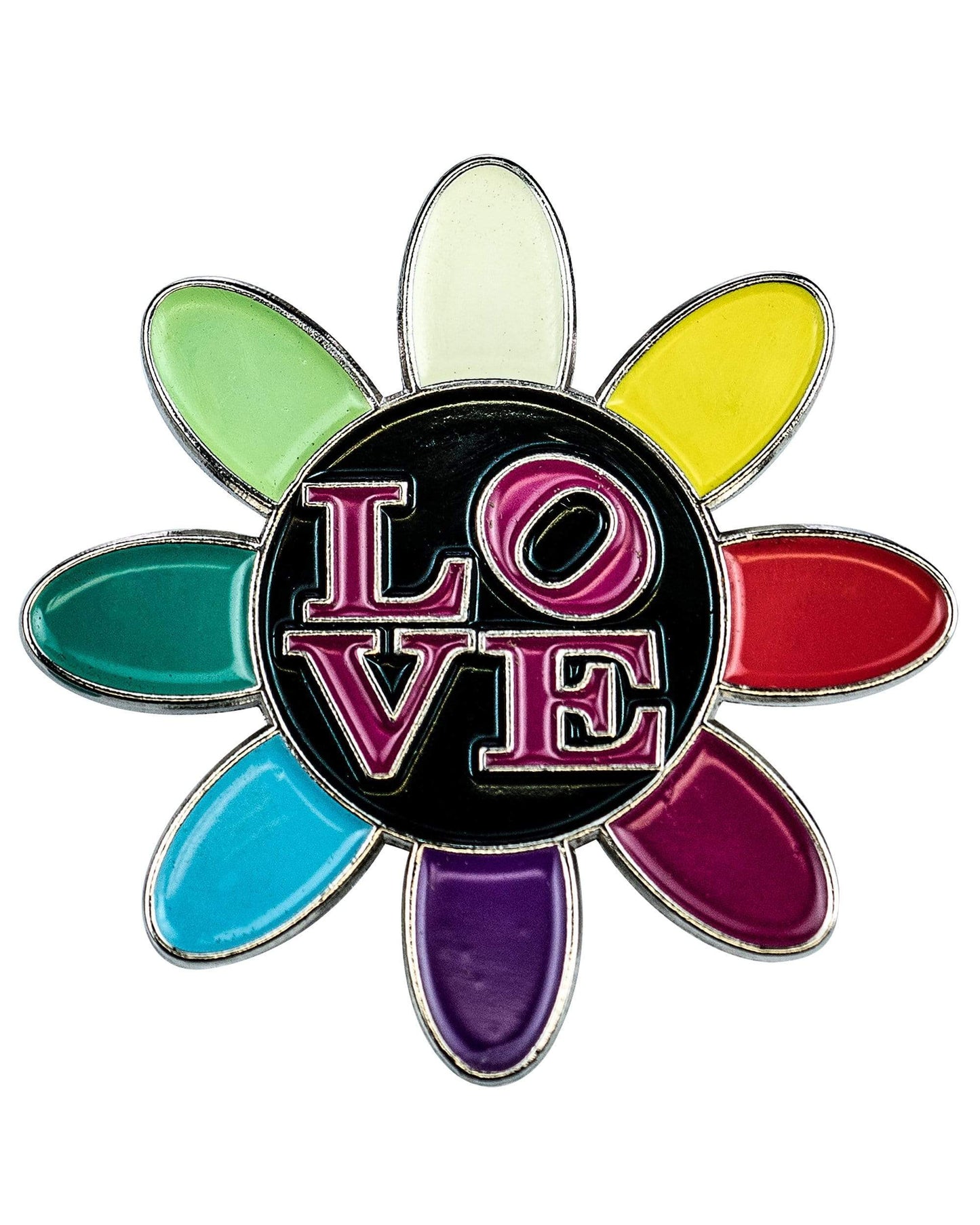 Love Daisy Metal Pin - East Loud