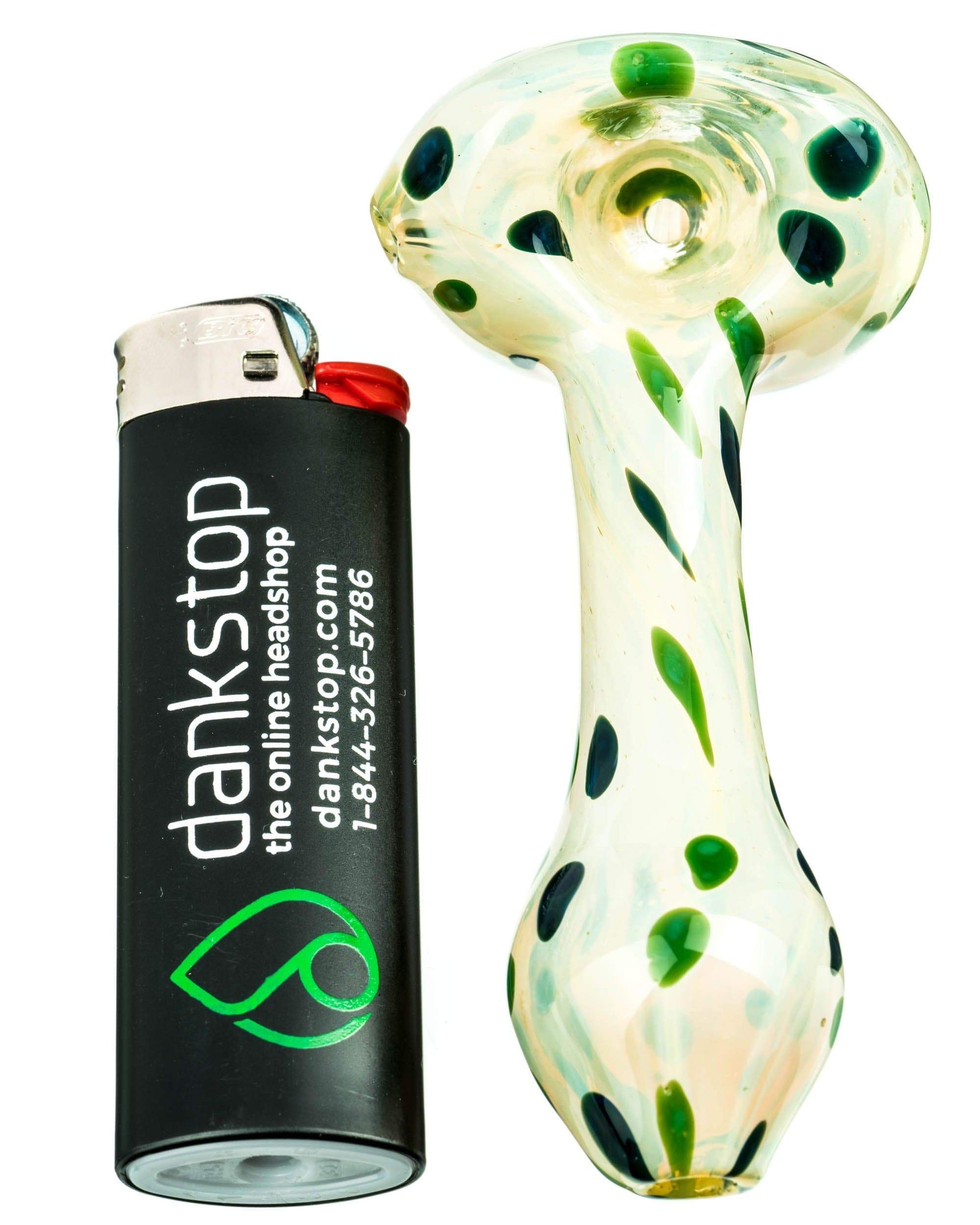 Milky Spotted Spoon Pipe - view 4