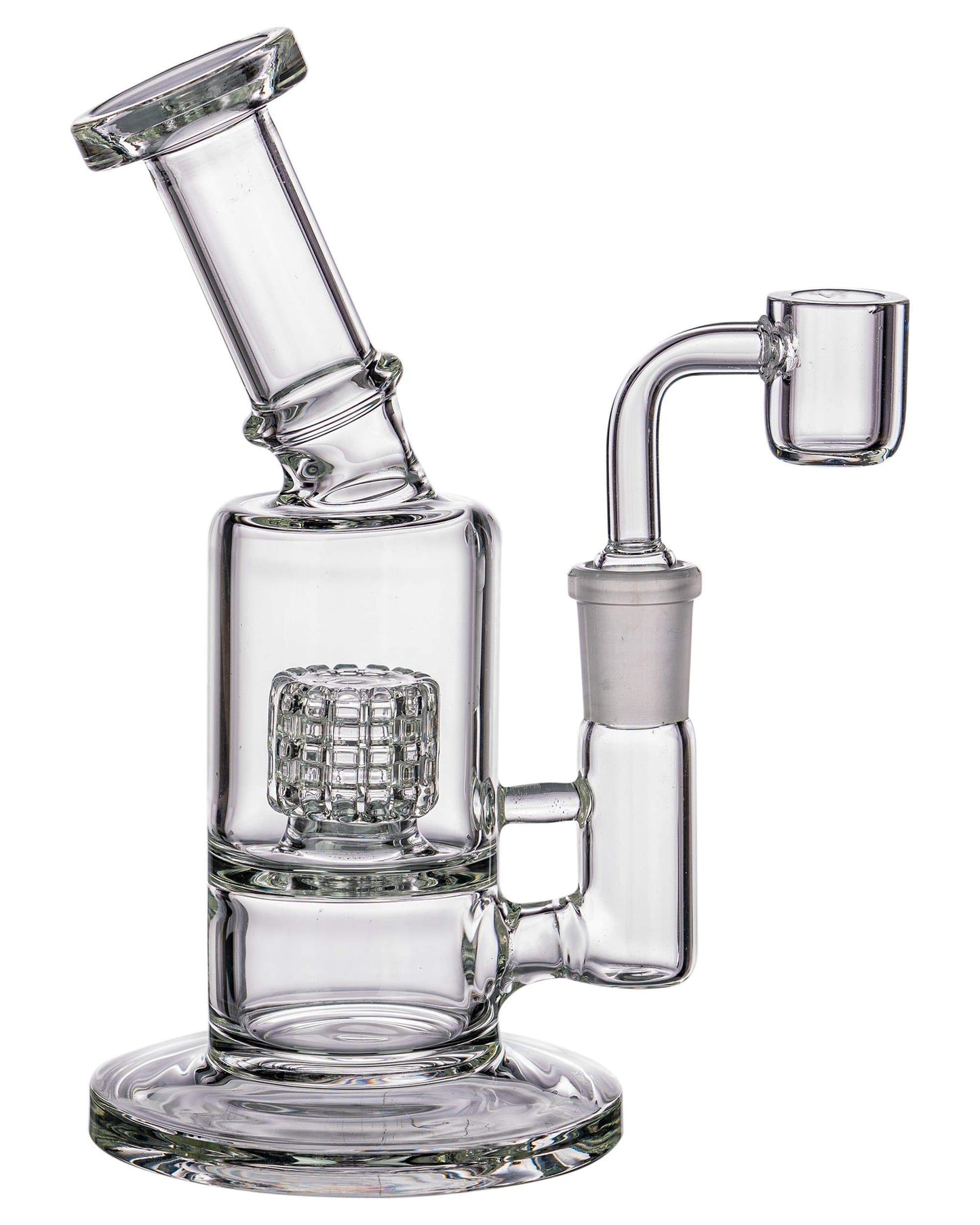 Mini Dab Rig with Barrel Perc