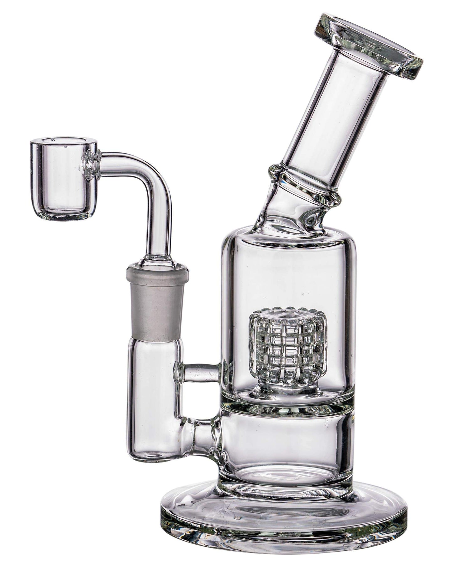 Mini Dab Rig with Barrel Perc