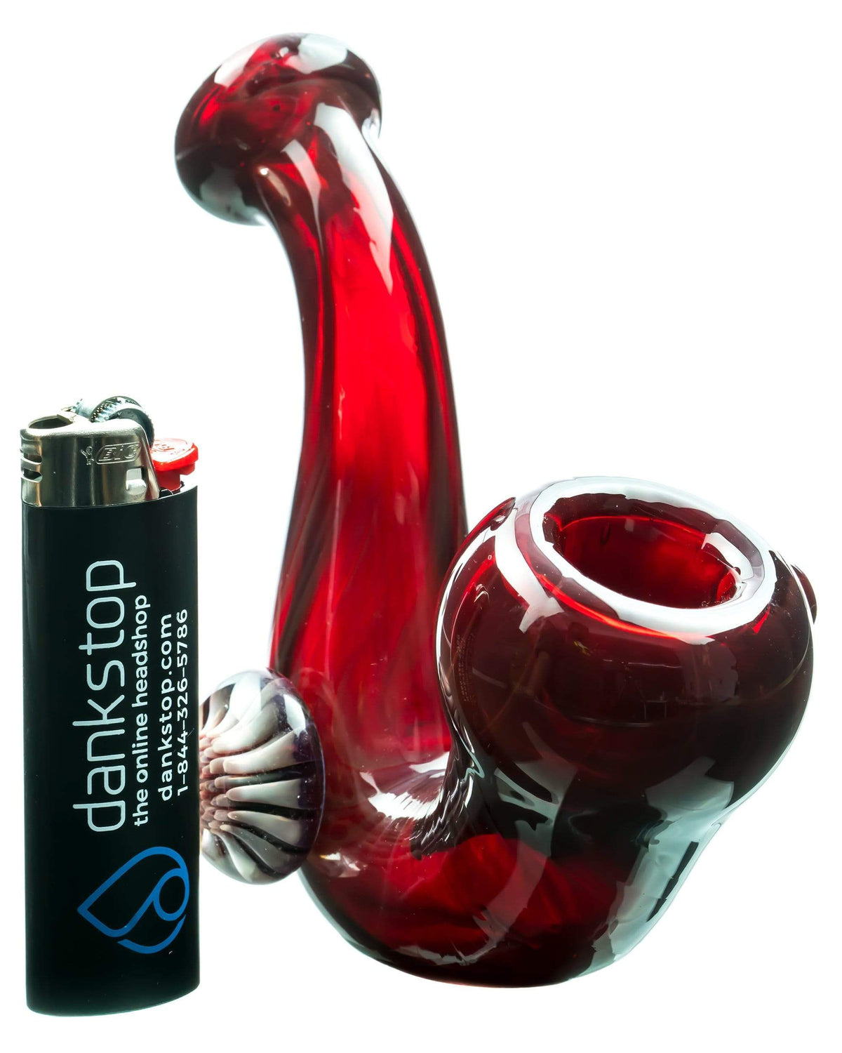 Mushroom Milli Thick Glass Sherlock Pipe - view 8