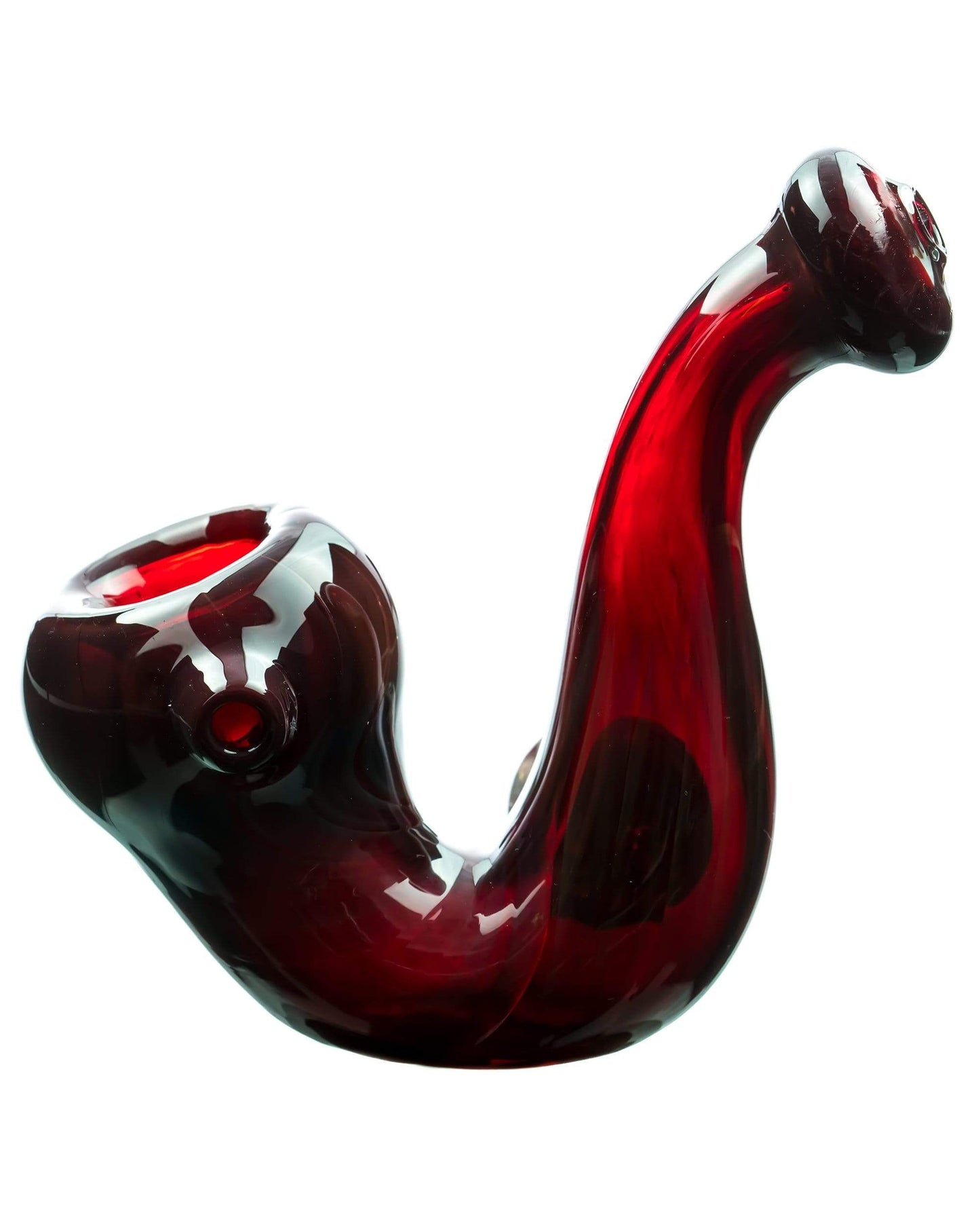 Mushroom Milli Thick Glass Sherlock Pipe - view 4