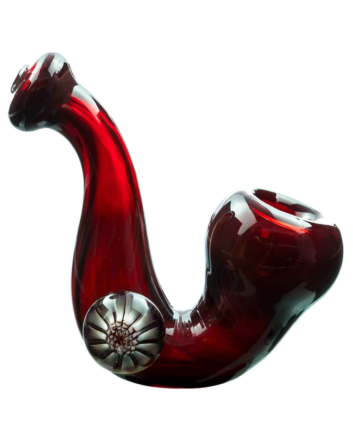 Mushroom Milli Thick Glass Sherlock Pipe - view 6